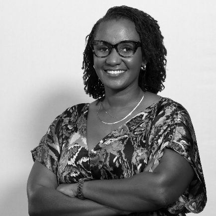 A portrait of Kristine Muriuki