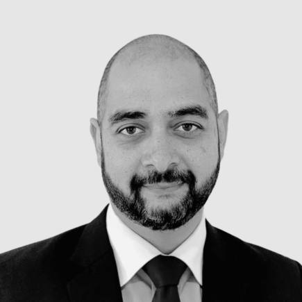 A portrait of Rajen Ranchhoojee