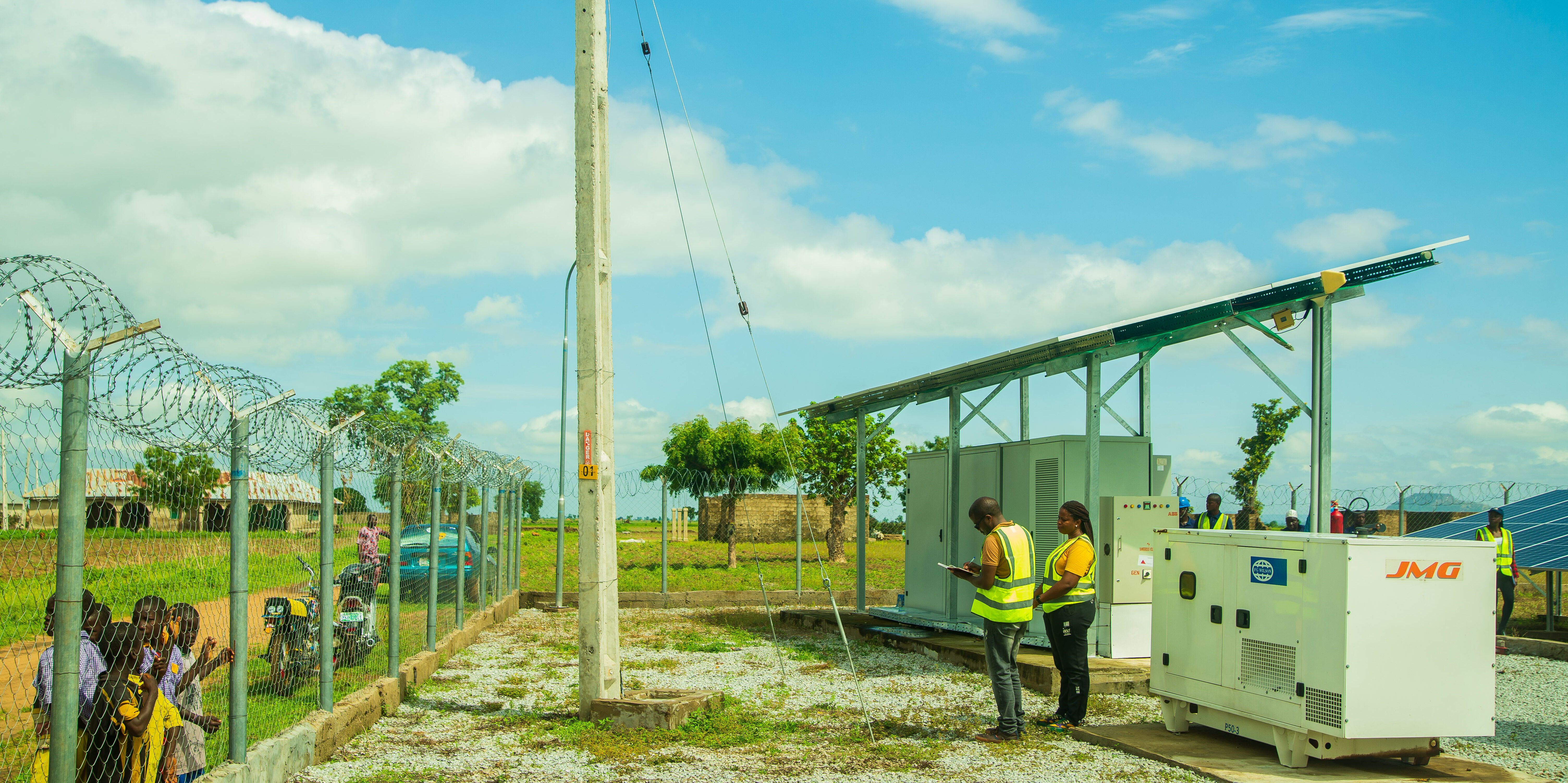 A mini-grid site in Nigeria