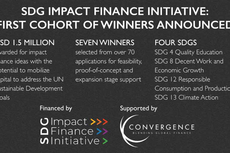 The Fund for Nature wins grant from SDG Impact Finance Initiative