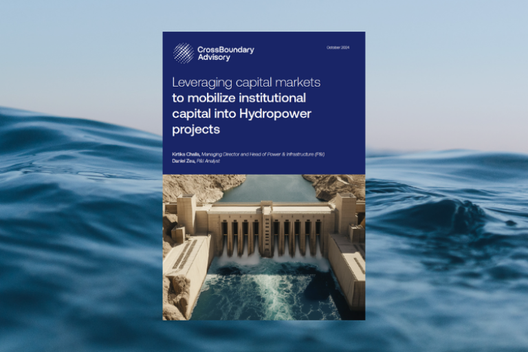 Leveraging capital markets to mobilize institutional capital into hydropower projects