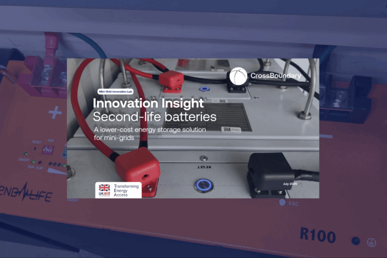 Second-life batteries offer up to 28% cost savings for mini-grid storage while advancing Africa’s electrification goals