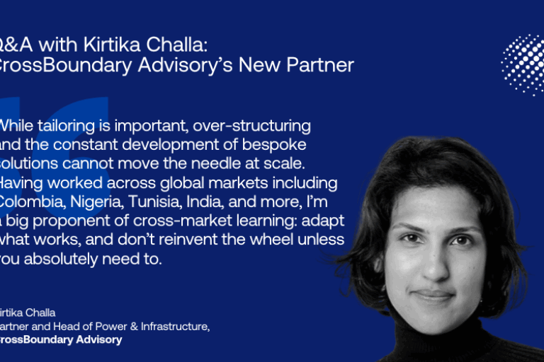 Q&A with Kirtika Challa, CrossBoundary Advisory’s New Partner